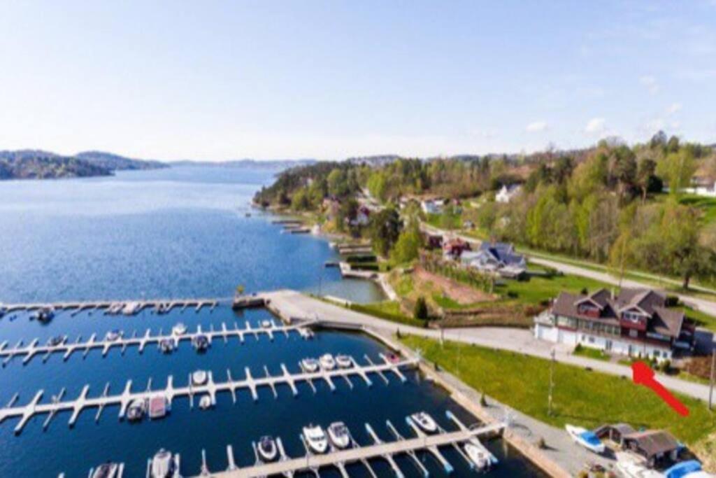 Leilighet Ved Sjoen Med Strand Lägenhet Porsgrunn Exteriör bild